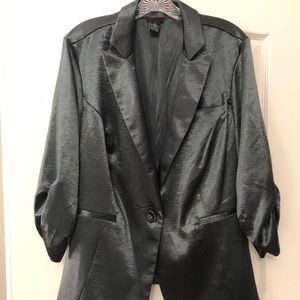 Torrid Metallic Charcoal Gray Blazer Sport Jacket - Size 2